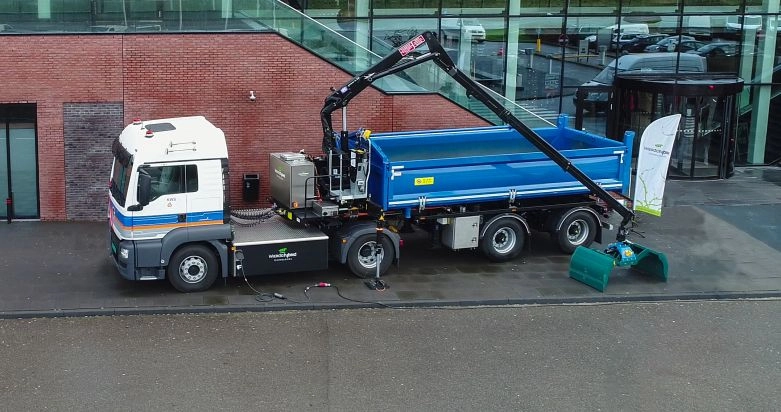 KWS heeft primeur met eerste elektrische vrachtwagen in de bouw